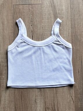 Cotton On White Crop Tank Top
